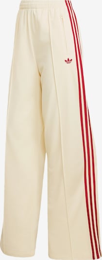 ADIDAS ORIGINALS Housut 'Firebird' koossa 34/regular värissä kerma / karpalo, Tuotenäkymä