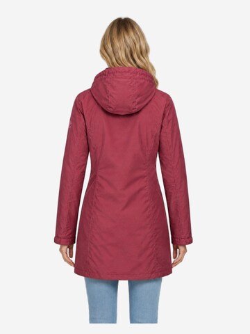 deproc Winterjas 'Outdoorparka LAVAL LONG Damen Outdoorjacke, Regenjacke' in Rood