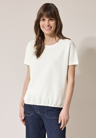 CECIL T-Shirt mit Struktur in Weiß: Vorderseite