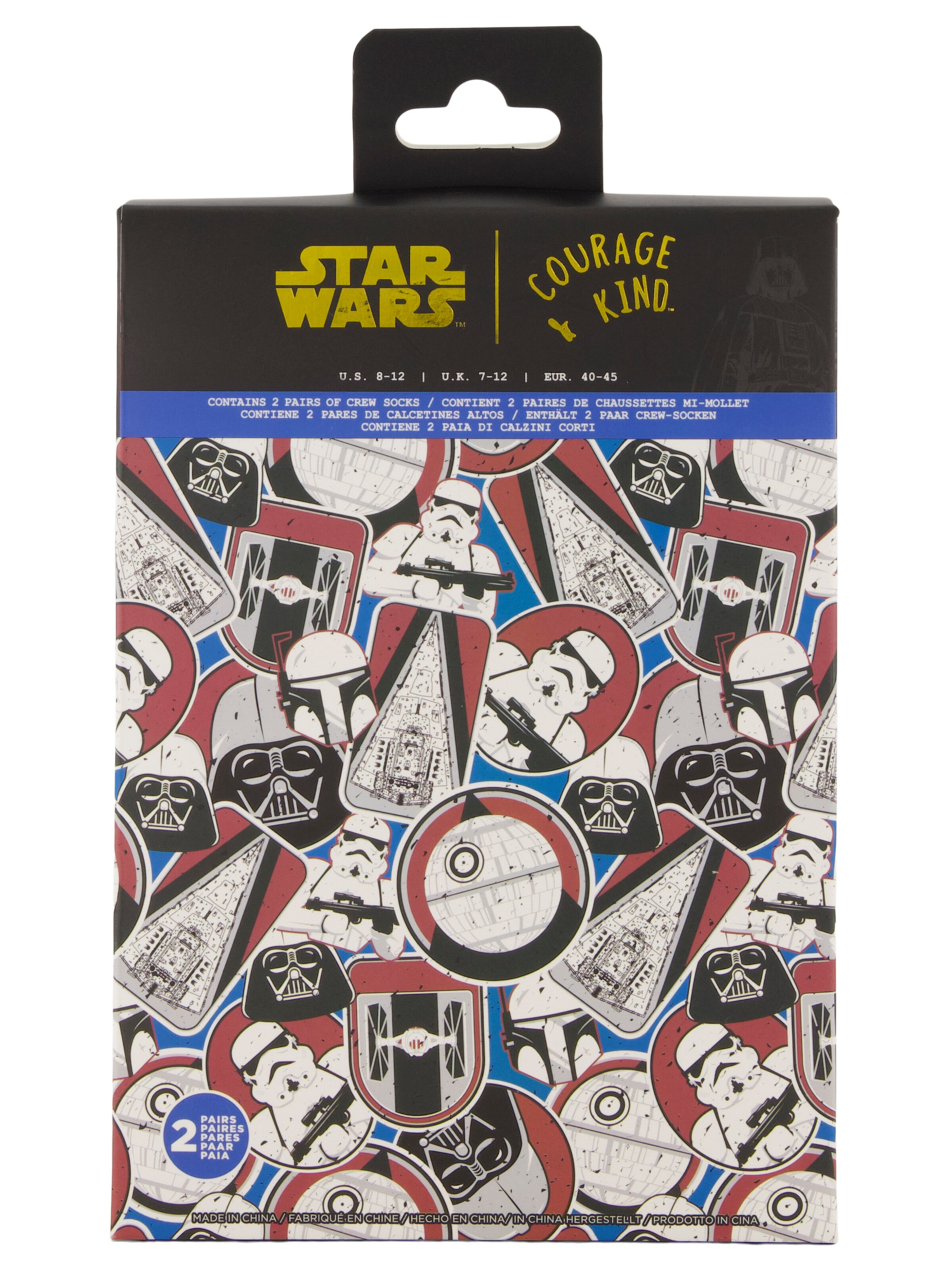 Chaussettes 'Star Wars' DISNEY en gris