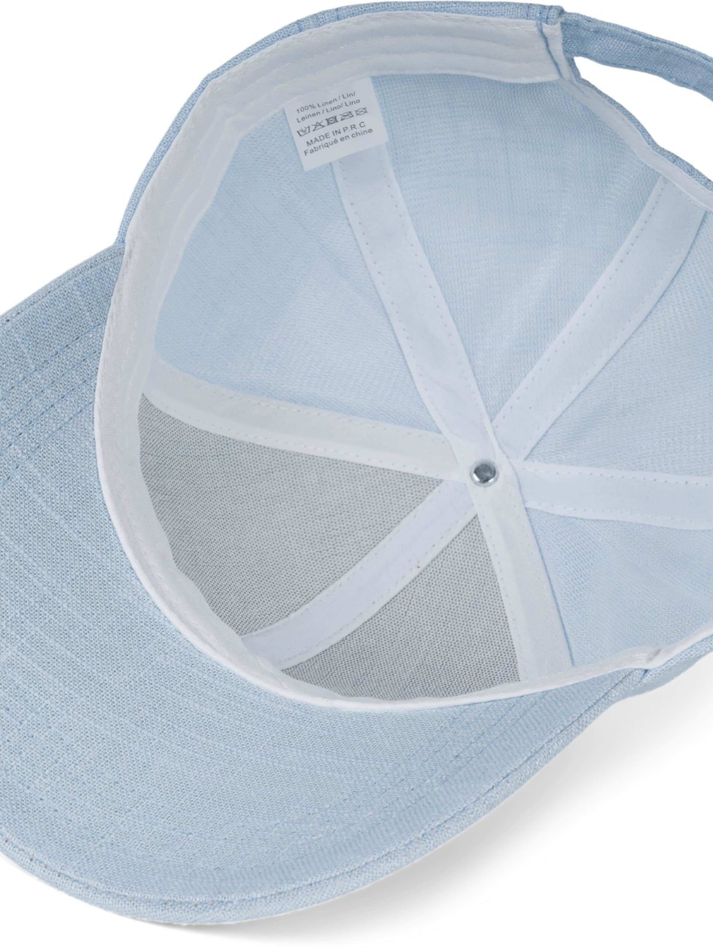 styleBREAKER Cap 'Leinen Baseball Cap' in Blue