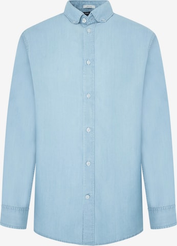 Pepe Jeans Regular fit Button Up Shirt 'Petri' in Blue: front