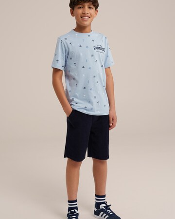 WE Fashion Shirt in Blauw