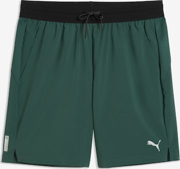 PUMA Regular Sportbroek 'PWRTRAIN' in Groen: voorkant