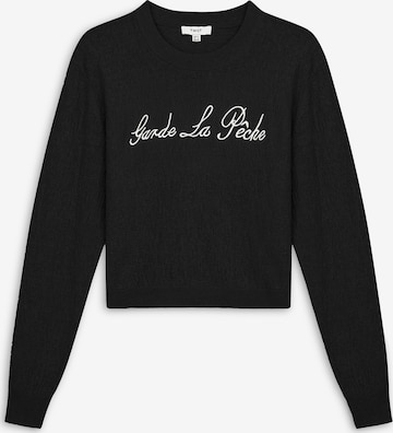 Pull-over Twist en noir : devant