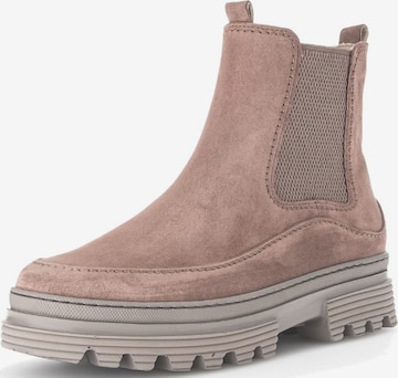 GABOR Chelsea boots in Beige: voorkant