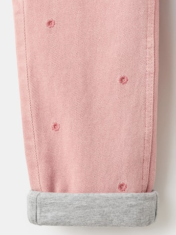 MANGO KIDSregular Hlače s tregerima 'Emillef' - roza boja