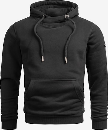 Sweat-shirt Alessandro Salvarini en noir : devant