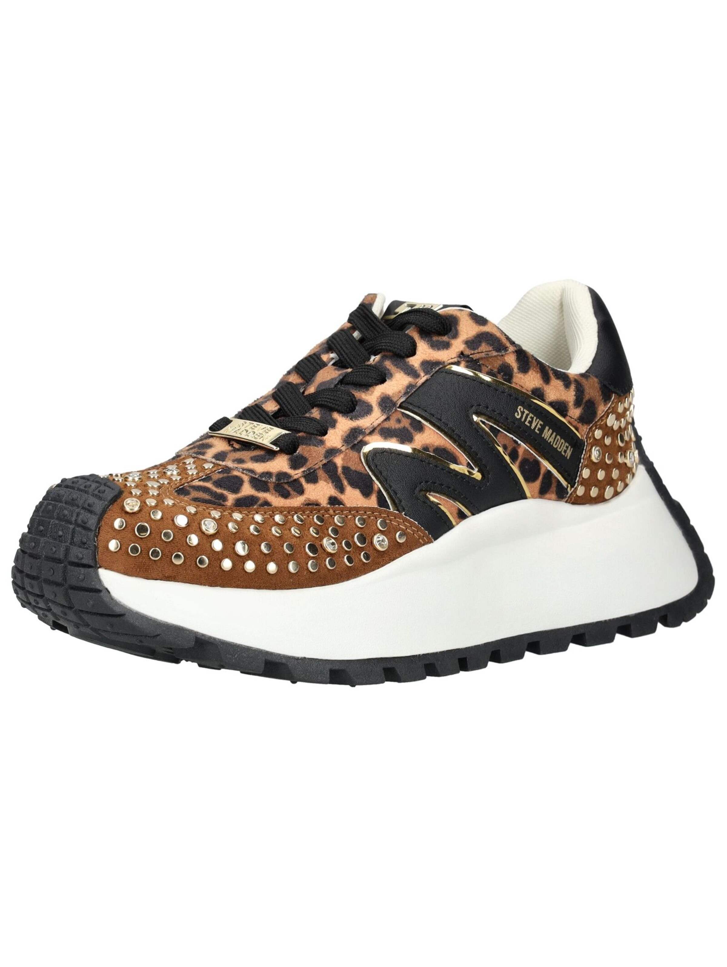 STEVE MADDEN Platform trainers in Brown: front