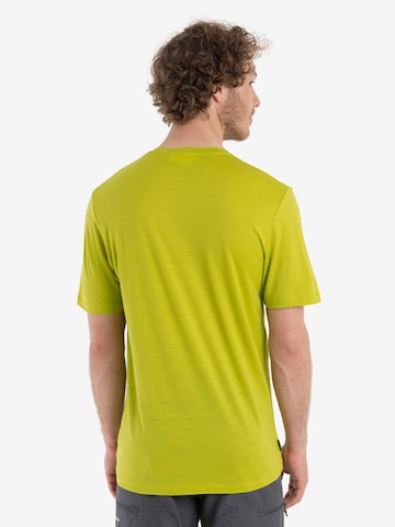 ICEBREAKER Performance Shirt 'Tech Lite II Skiing Yeti' in Green