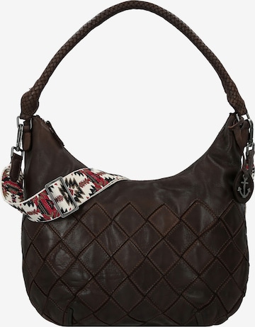 Borsa a spalla 'Esterina ' di Harbour 2nd in marrone: frontale
