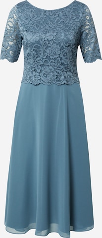 Robe de cocktail Vera Mont en bleu : devant