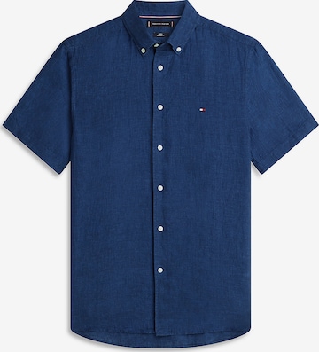 TOMMY HILFIGER Button Up Shirt in Blue: front