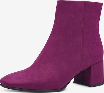 MARCO TOZZI Ankle Boots in Purple: front