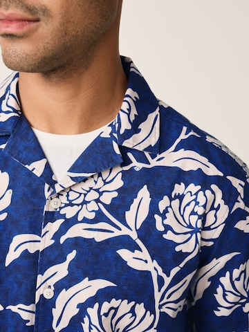 Next Comfort fit Button Up Shirt in Blue