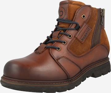 bugatti Lace-Up Boots 'Scarus' in Brown: front