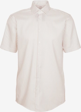 SEIDENSTICKER Zakelijk overhemd in Beige: voorkant