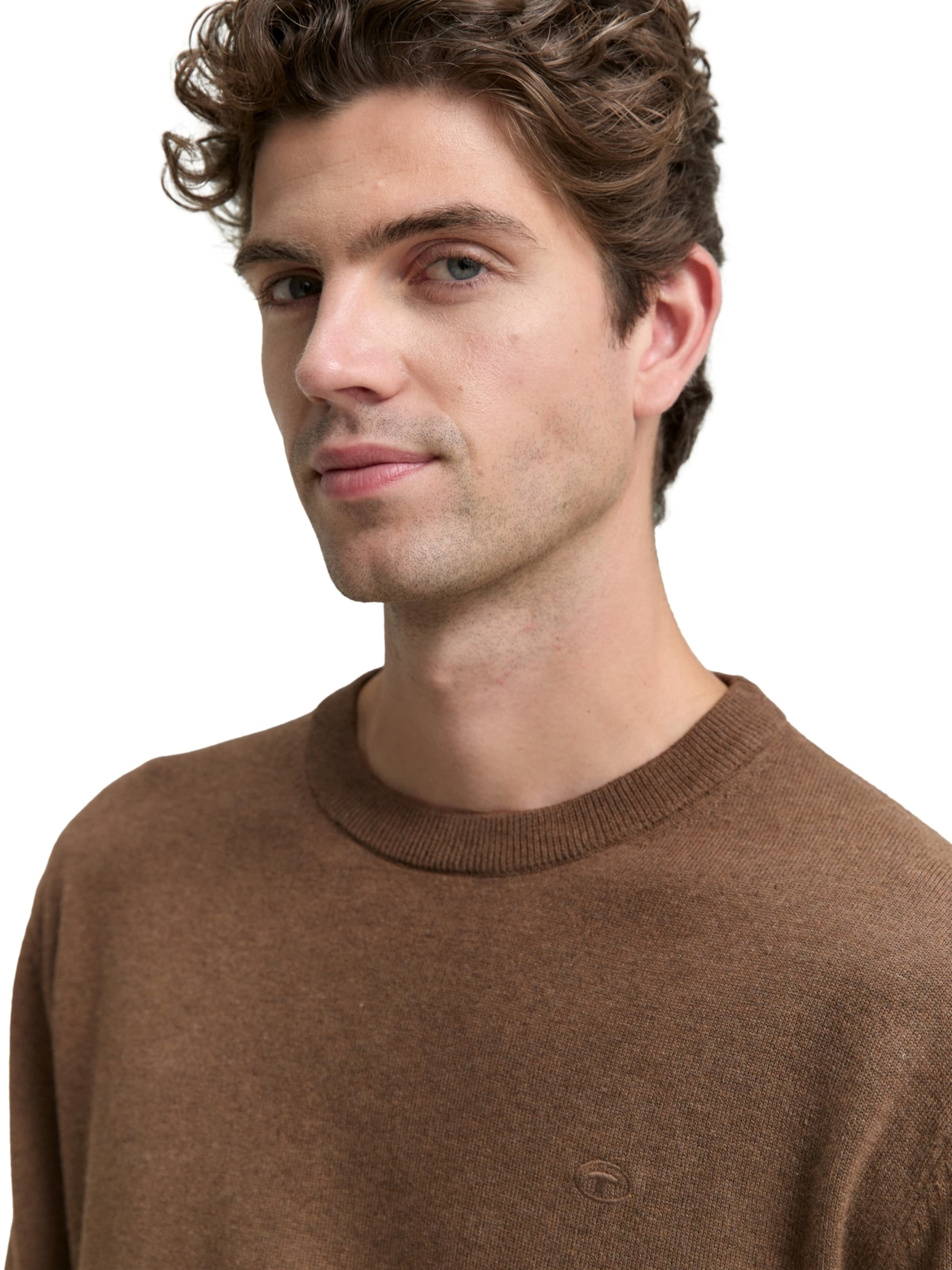 TOM TAILOR Sweater in Brown