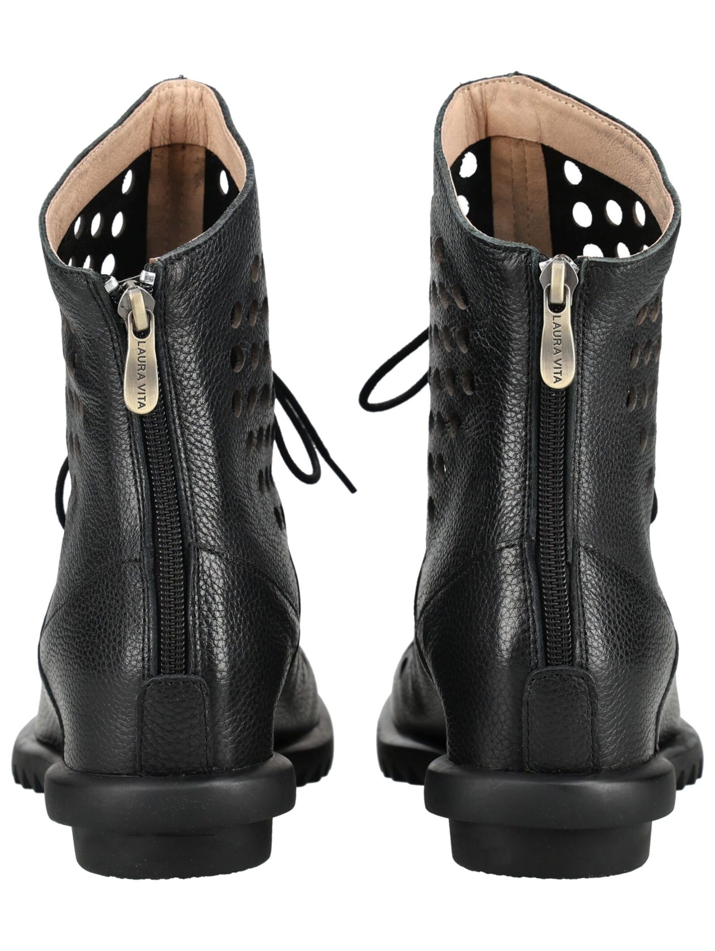 Stivaletto stringato di Laura Vita in nero