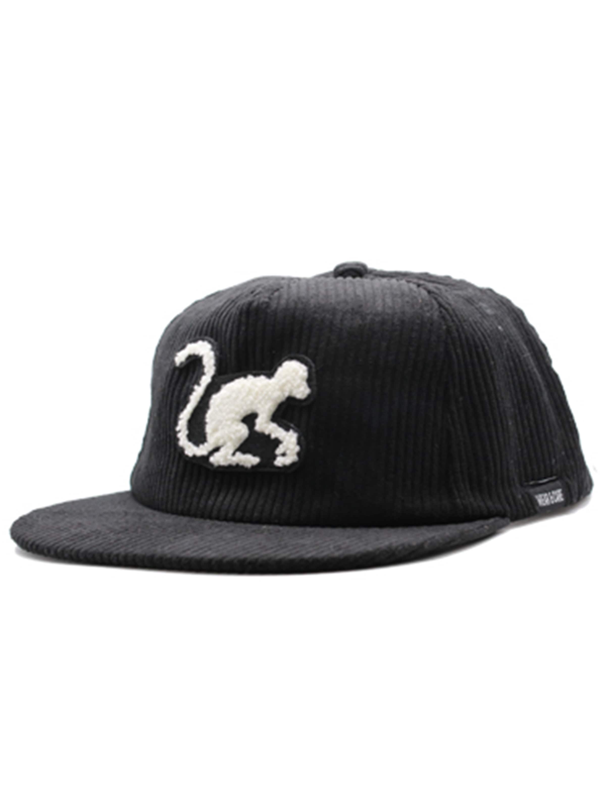 Cappello da baseball sportivo di Surf Monkey in nero: frontale