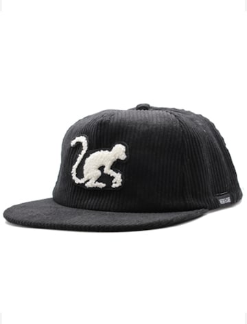 Cappello da baseball sportivo di Surf Monkey in nero: frontale