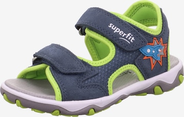 SUPERFIT Sandals & Slippers 'MIKE' in Blue: front