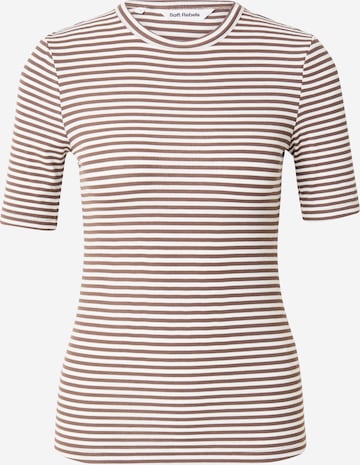 Soft Rebels - Camiseta 'Fenja' en marrón: frente