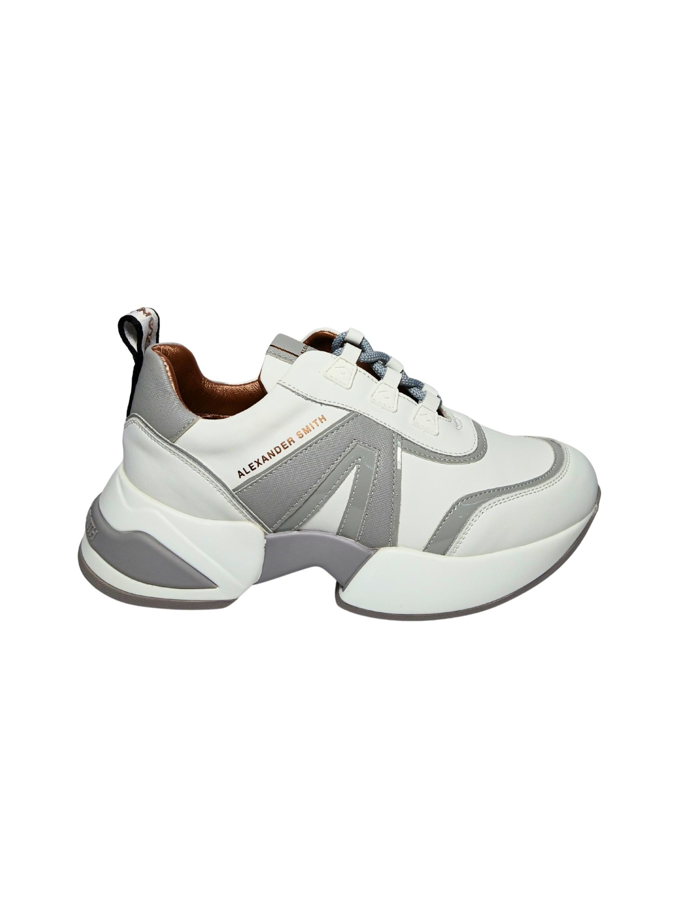 Alexander Smith - Zapatillas deportivas bajas en blanco: frente