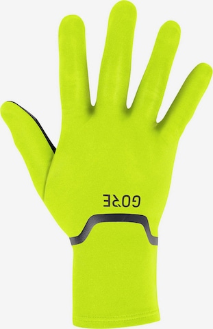 GORE WEAR Athletic Gloves in Yellow: front