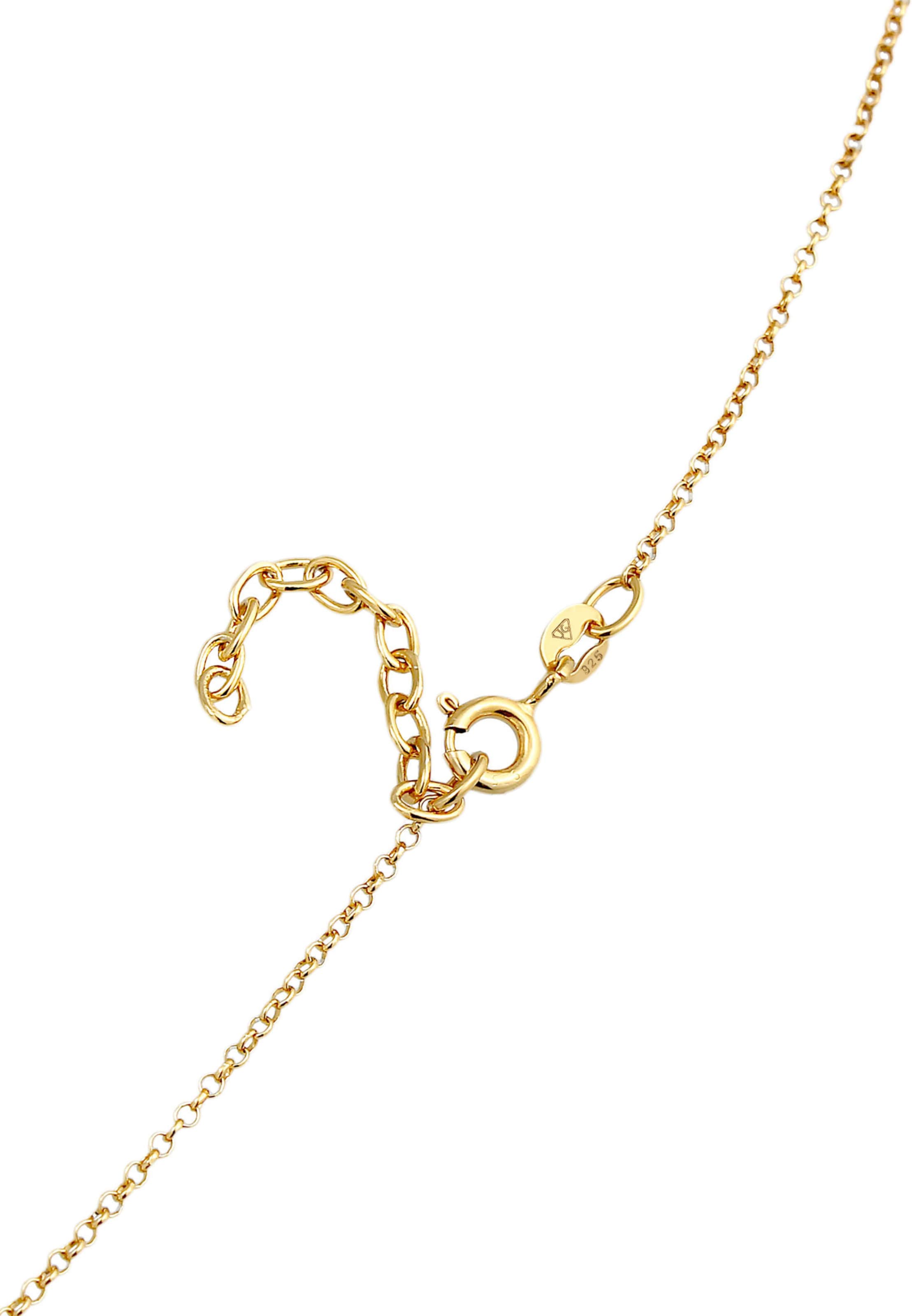 ELLI Halskette Choker, Geo, Kreis in Gold