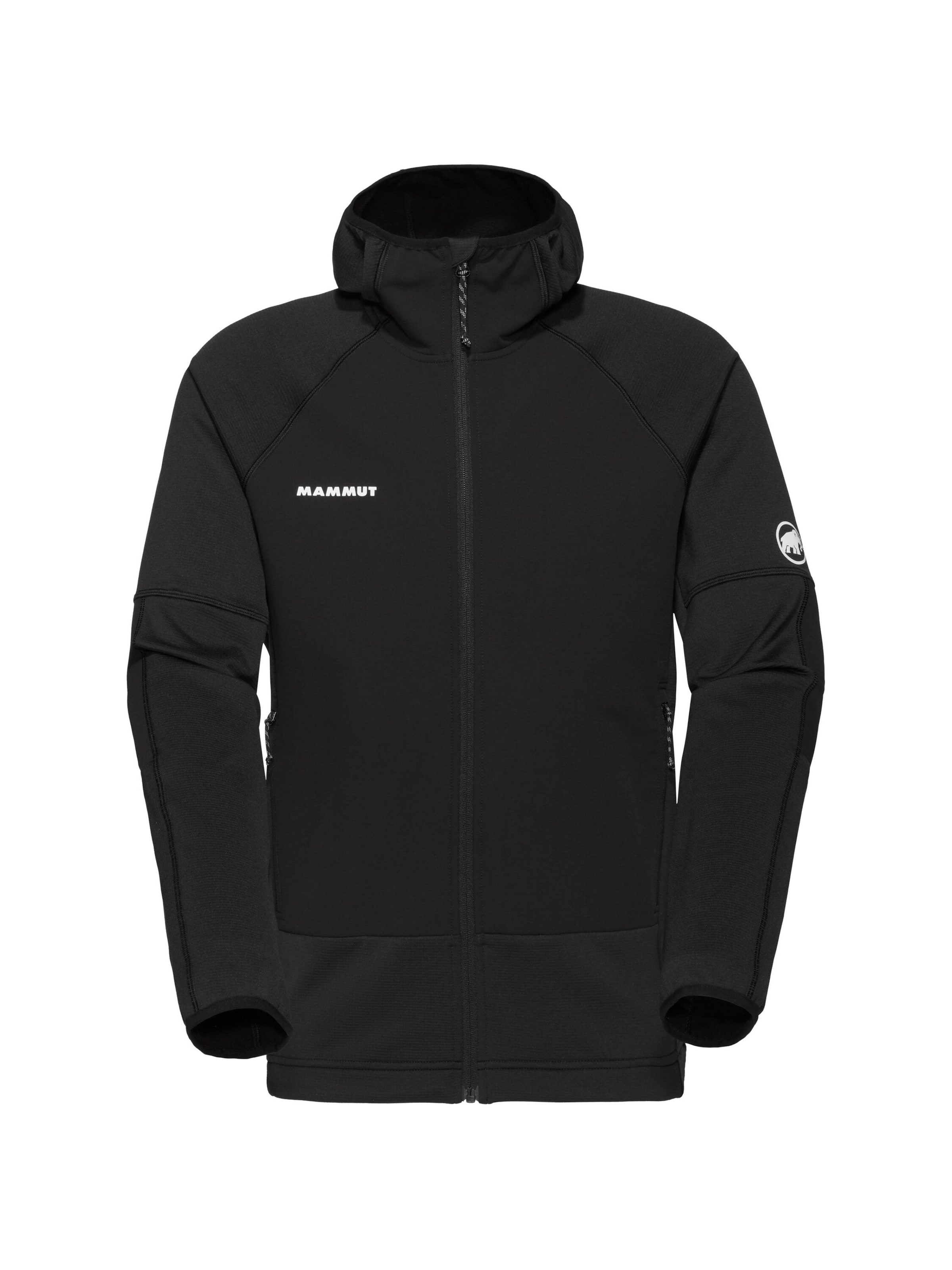 MAMMUT Funktionsfleecejacke 'Massone' in Schwarz: Vorderseite
