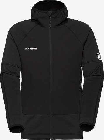 MAMMUT Funktionsfleecejacke 'Massone' in Schwarz: Vorderseite