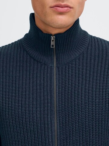 !Solid Gebreid vest 'Arno' in Blauw
