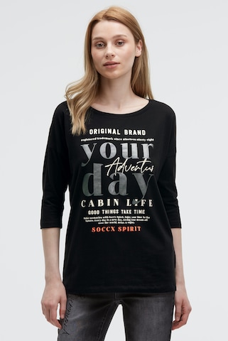 Soccx Shirt in Black: front