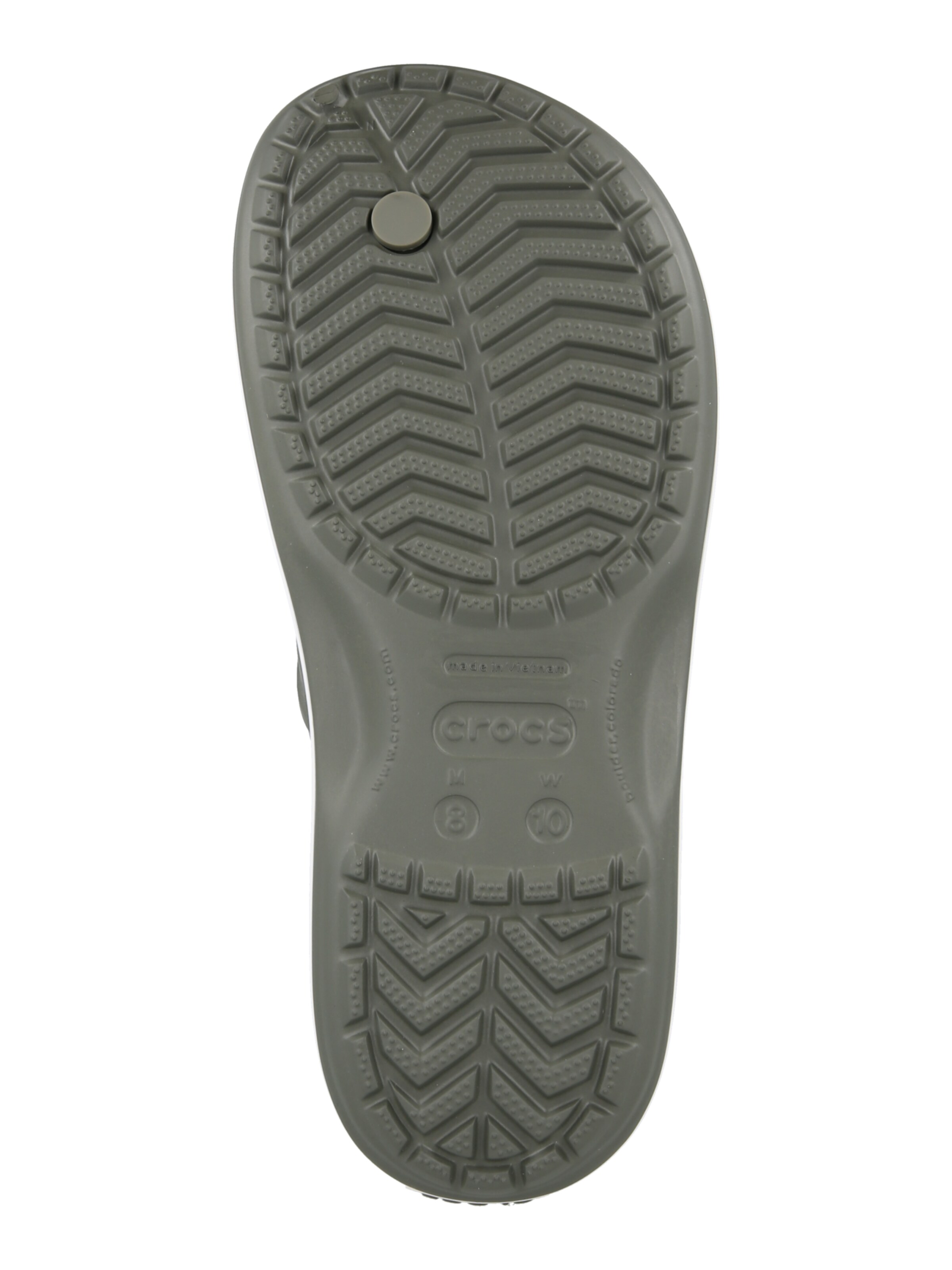 Flip-flops 'Crocband' de la Crocs pe verde