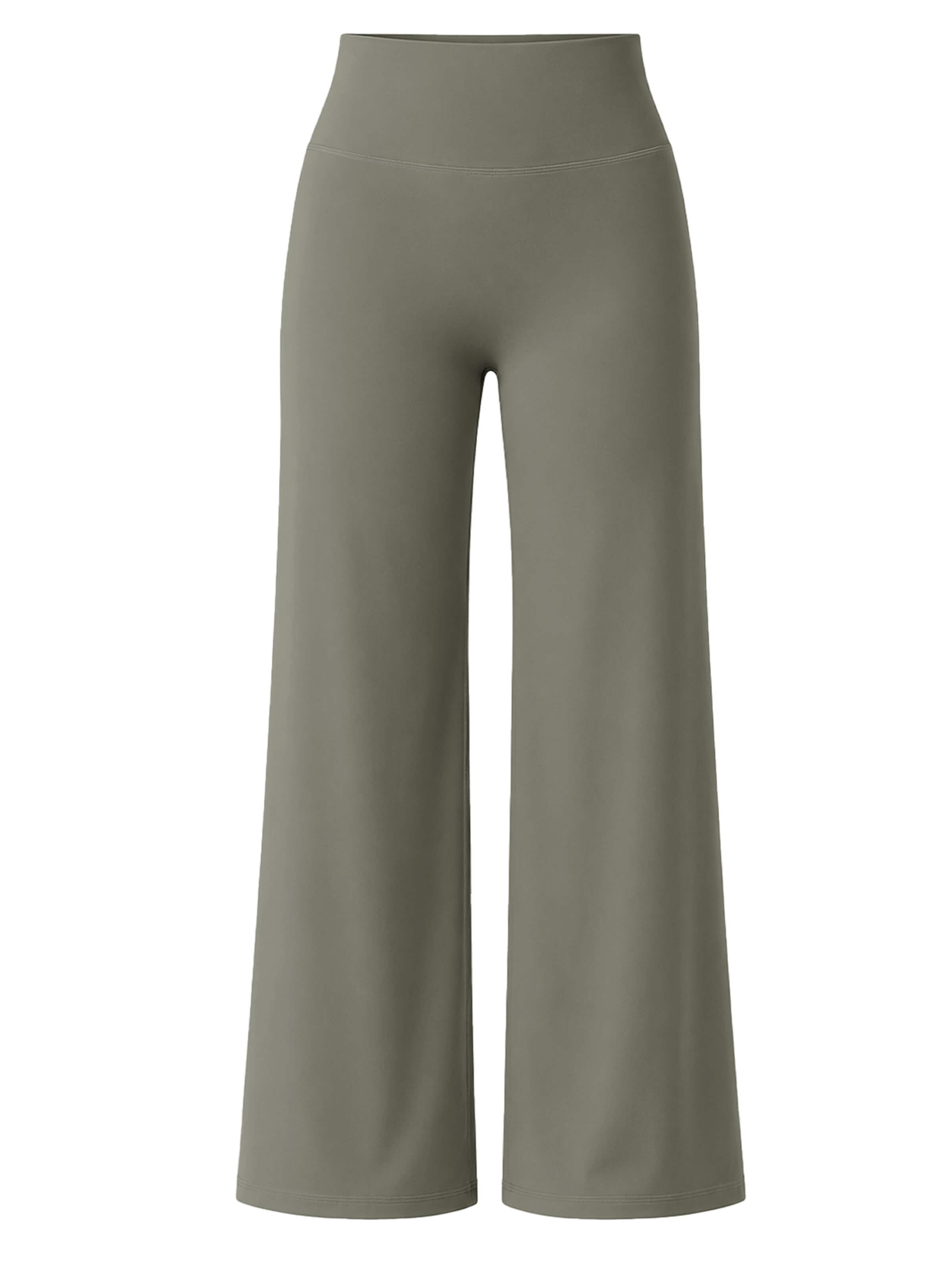 ZAAYO Wide leg Workout Pants 'Women's Wide‑Leg Yoga Sports Pants' in Grey: front