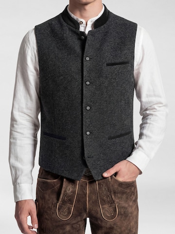 KaiserLich Trachtenweste '5446' in Schwarz: Vorderseite