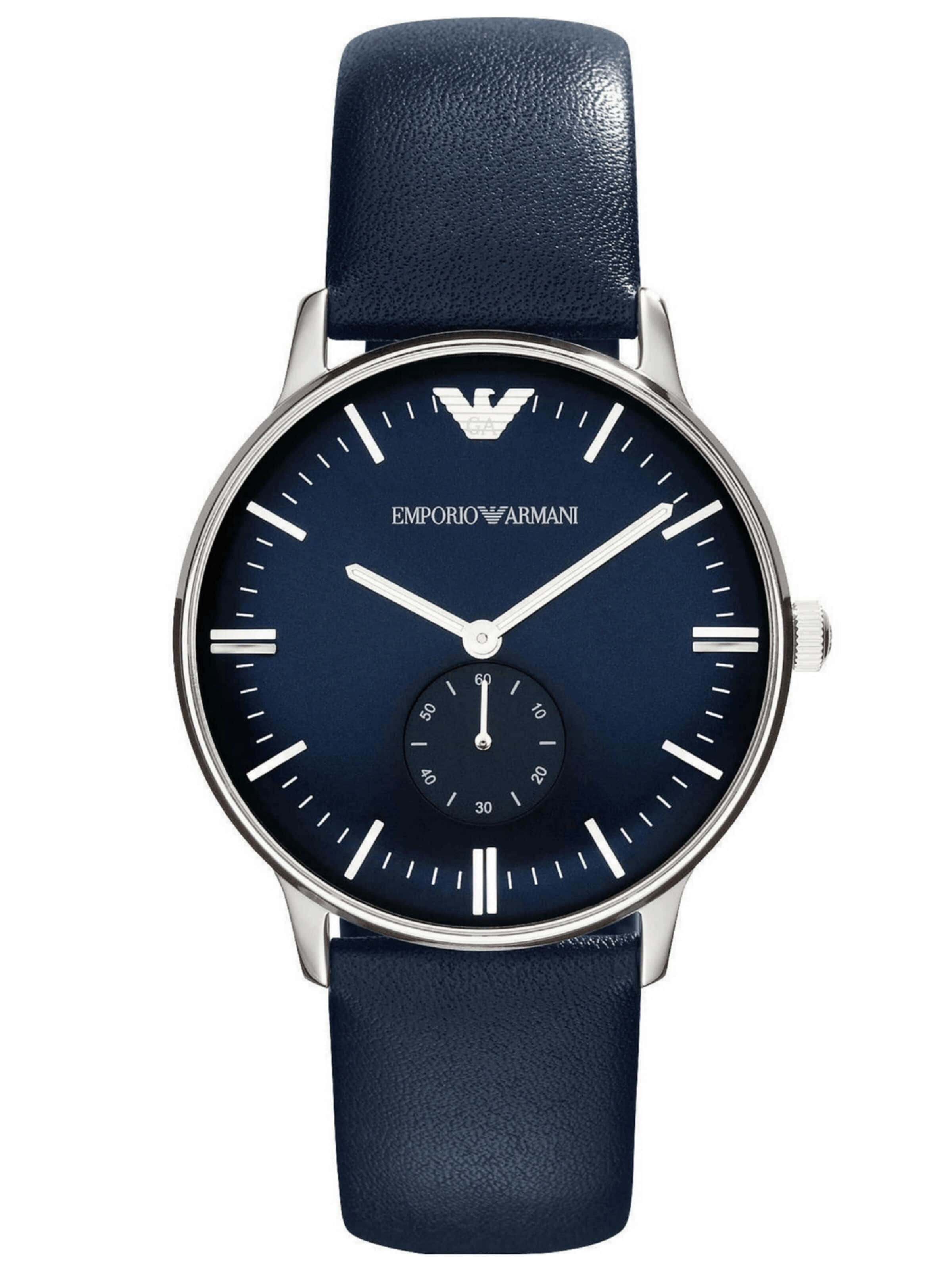 Emporio Armani - Reloj analógico 'Gianni Blu' en azul: frente