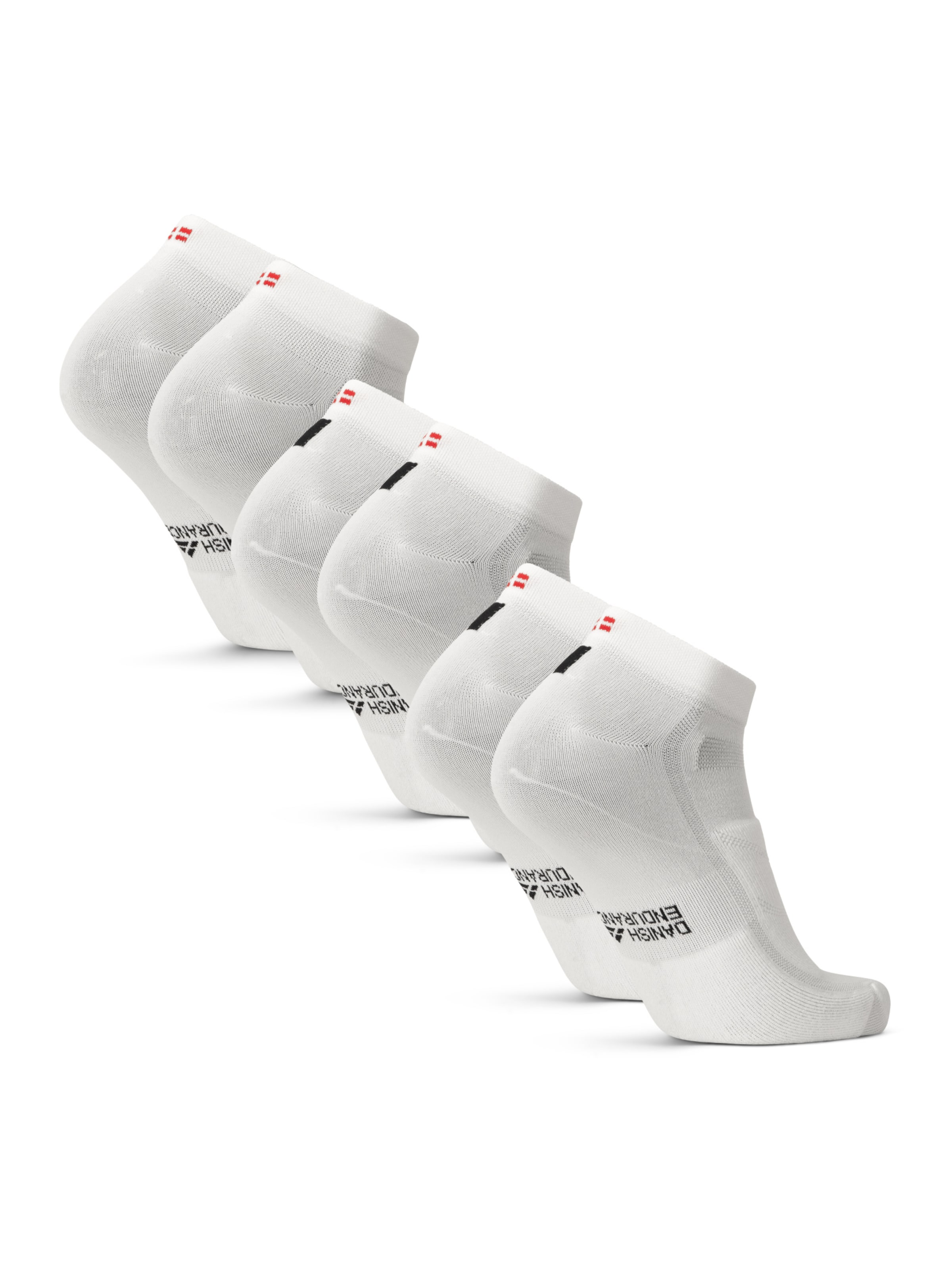 DANISH ENDURANCE Sportssokker 'Aero Cycling Low-Cut' i hvid