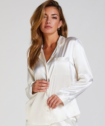 Hunkemöller Pajama Shirt in White: front