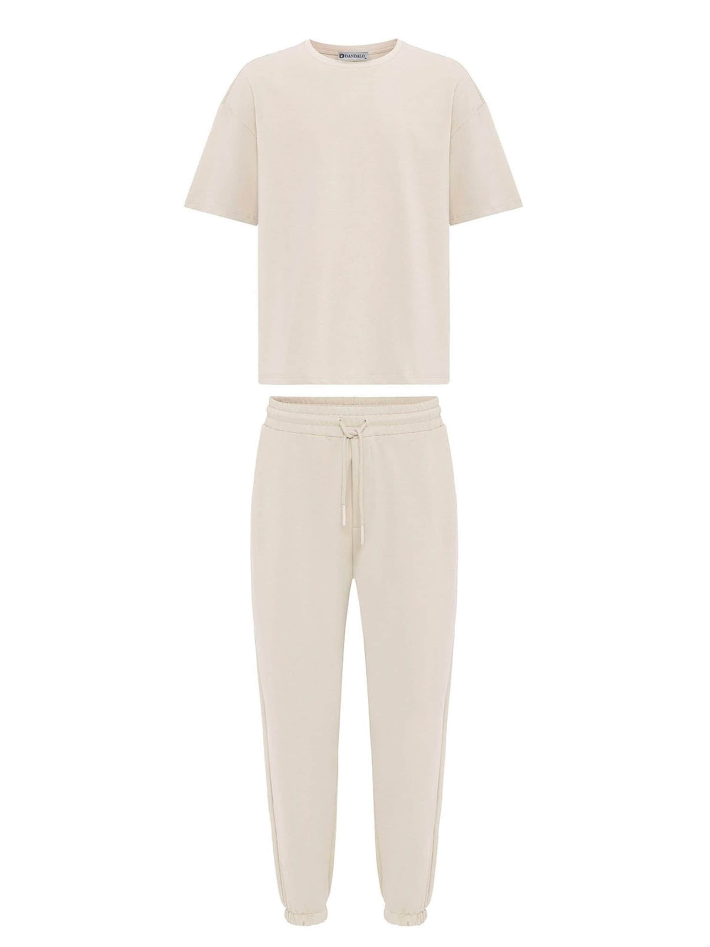 Dandalo - Fato de jogging em bege: frente