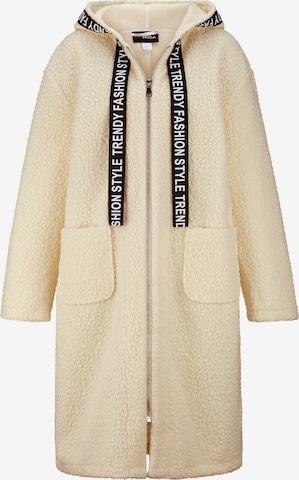 MIAMODA Between-Seasons Coat in White: front