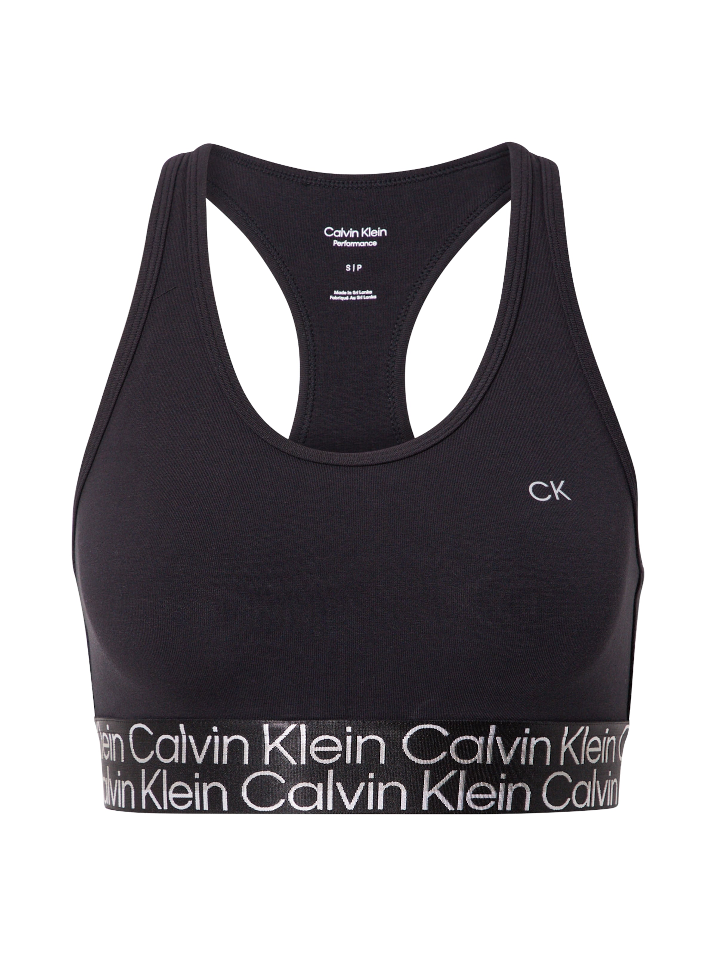 Frauen Sportbekleidung Calvin Klein Performance Sport-BH in Schwarz - GW74283