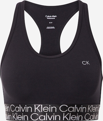 Calvin Klein Performance Športni nederček | črna barva: sprednja stran