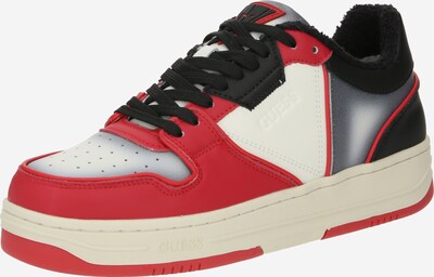 GUESS Sneaker low 'ANCONA II' i creme / mørkegrå / rød / sort, Produktvisning
