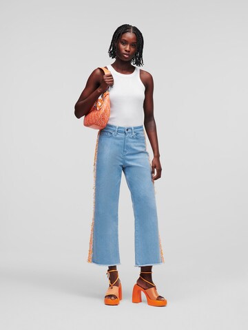 Karl Lagerfeld Wide Leg Jeans in Blau