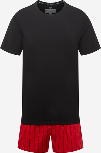 Calvin Klein Underwear Pyjama in rot / schwarz, Produktansicht