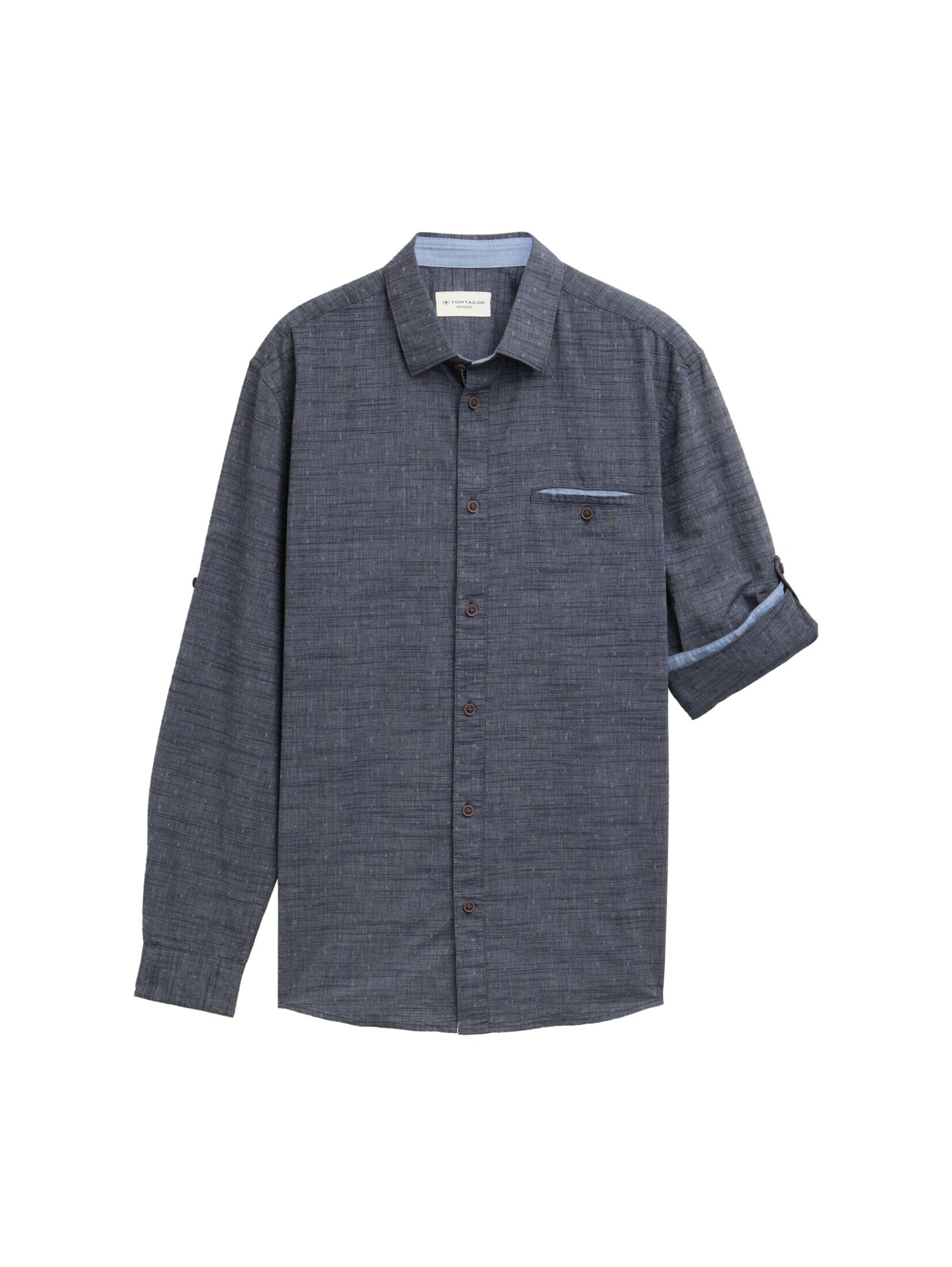 TOM TAILOR Regular Fit Skjorte i blå: forside