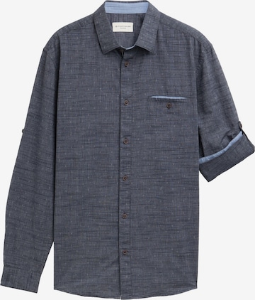 Coupe regular Chemise TOM TAILOR en bleu : devant