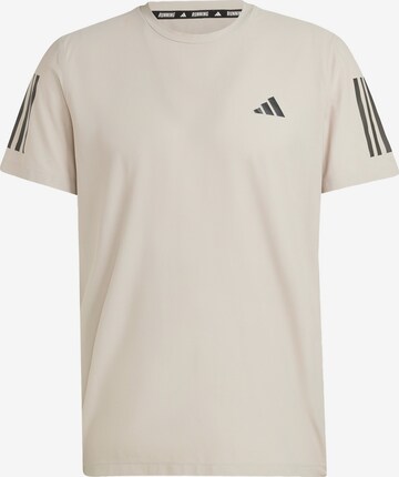 ADIDAS PERFORMANCE Performance Shirt 'Own the Run' in Beige: front